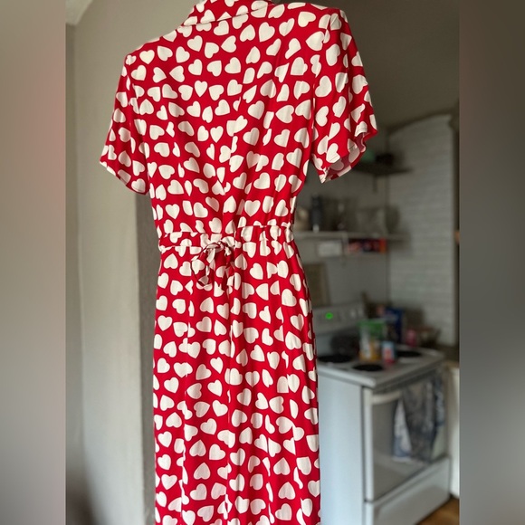 Vintage 80-90s maxi valentine dress-12 - Picture 7 of 11